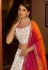 Off white art silk circular lehenga choli 1974
