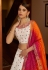 Off white art silk circular lehenga choli 1974