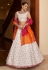 Off white art silk circular lehenga choli 1974