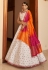 Off white art silk circular lehenga choli 1974