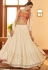 Cream georgette circular lehenga choli 1971