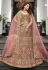 Brown velvet circular lehenga choli 9601