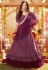 Purple satin circular lehenga choli 117