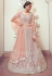 Pink net circular lehenga choli 5195