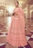 Peach net circular lehenga choli 5198