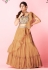 Mustard chiffon frilled lehenga choli 8006