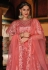 Pink net a line lehenga choli 2040