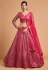 Magenta soft net circular lehenga choli 7310