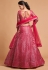 Magenta soft net circular lehenga choli 7310