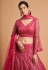 Magenta soft net circular lehenga choli 7310