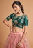 Pink soft net circular lehenga choli 7315