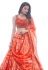 Orange jacquard circular lehenga choli 1011