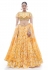 Yellow jacquard circular lehenga choli 1028