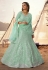 Light green organza circular wedding lehenga choli 5516
