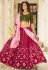 Magenta georgette sequence lehenga choli 1981