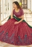 Maroon georgette sequence work lehenga 1983