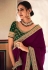 Purple silk saree with blouse 21037