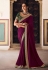 Purple silk saree with blouse 21037