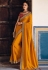Mustard silk festival wear saree 21036
