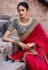 Magenta silk festival wear saree 21034