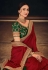 Maroon silk festival wear saree 21032