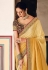 Yellow silk festival wear saree 21028