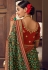 Green chinon saree with blouse 501