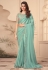 Sea green silk festival wear saree 26002