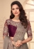 Brown silk saree with blouse 26005