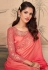 Pink silk saree with blouse 26011