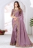 Pink silk saree with blouse 5903