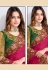 Magenta silk plain saree with designer blouse 5906