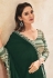 Green silk georgette designer saree 42003