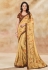 Yellow silk georgette saree with blouse 42018