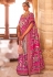 Magenta patola silk saree with blouse 108I