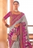 Magenta patola silk saree 108A