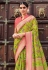 Light green brasso saree with blouse 147484