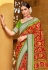 Red brasso saree with blouse 147482