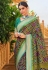 Green brasso saree with blouse 147476