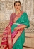 Sea green patola silk saree 357C