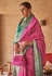 Magenta silk saree with blouse 381