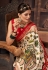 Off white tussar silk printed saree 3002