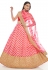 Pink organza a line lehenga choli 20002