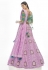 Light purple georgette a line lehenga choli 20003