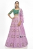 Light purple georgette a line lehenga choli 20003