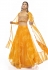 Mustard organza a line lehenga choli 20004