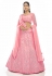 Pink georgette a line lehenga choli 20007