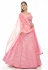 Pink georgette a line lehenga choli 20007