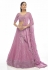 Pink georgette a line lehenga choli 20011