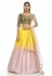 Yellow satin georgette a line lehenga choli 20012